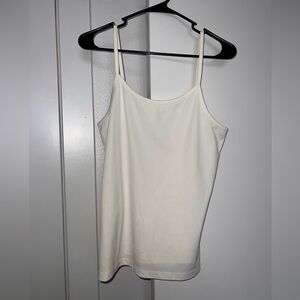 Satin Cream Spaghetti Strap Top